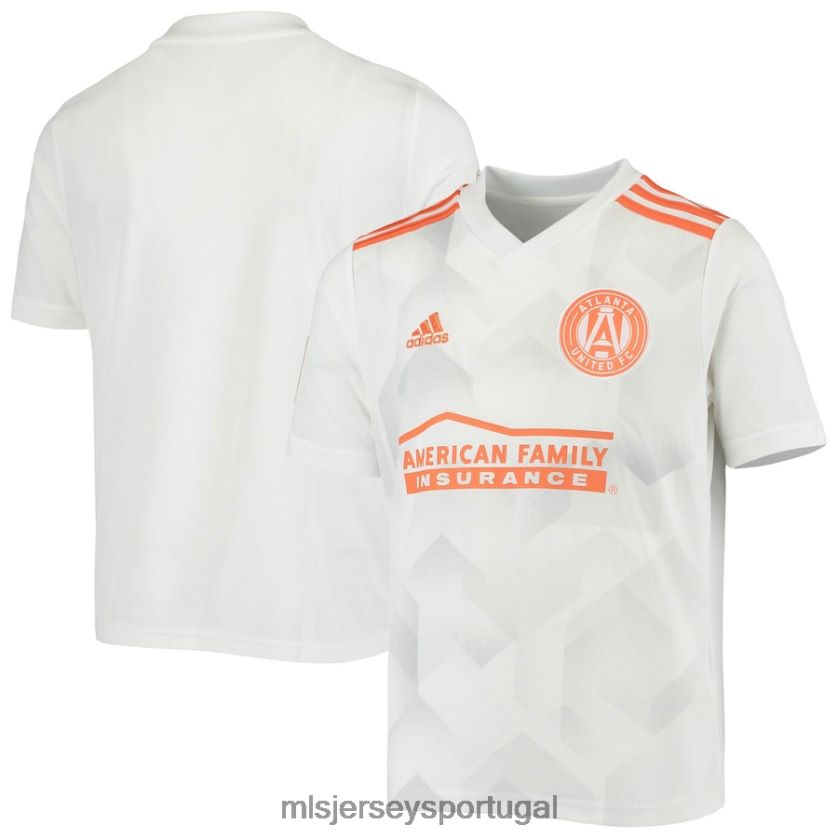 camisa atlanta united fc adidas white 2020 away replica team jersey crianças MLS Jerseys T2BX44627