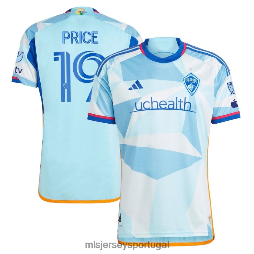 camisa colorado rapids jack price adidas light blue 2023 new day kit authentic jersey homens MLS Jerseys T2BX44855