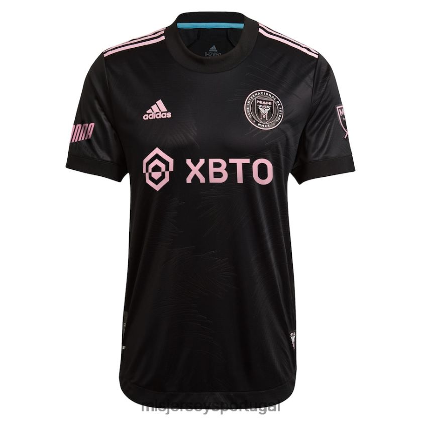 camisa inter miami cf adidas black 2021 la palma authentic blank jersey homens MLS Jerseys T2BX44365