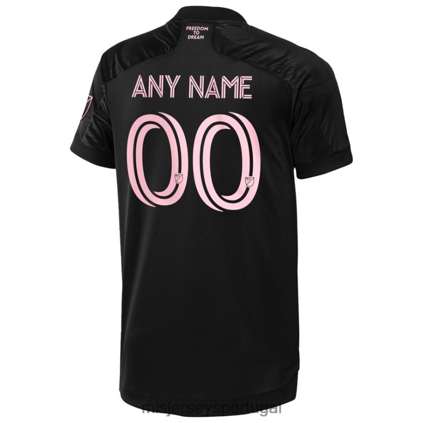 camisa inter miami cf adidas black 2021 la palma custom authentic jersey homens MLS Jerseys T2BX44957
