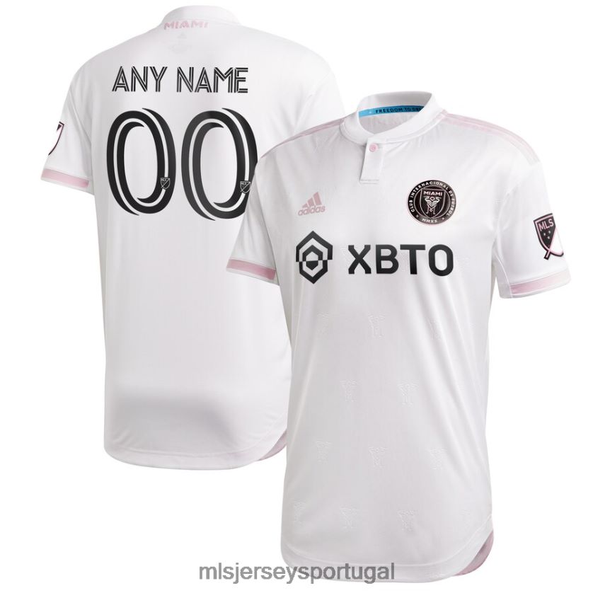 camisa inter miami cf adidas branco 2020 primário custom authentic jersey homens MLS Jerseys T2BX44601