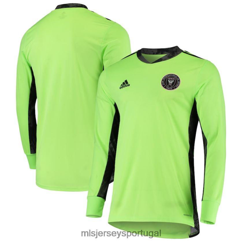 camisa inter miami cf adidas green replica goalkeeper camisa manga longa homens MLS Jerseys T2BX44829