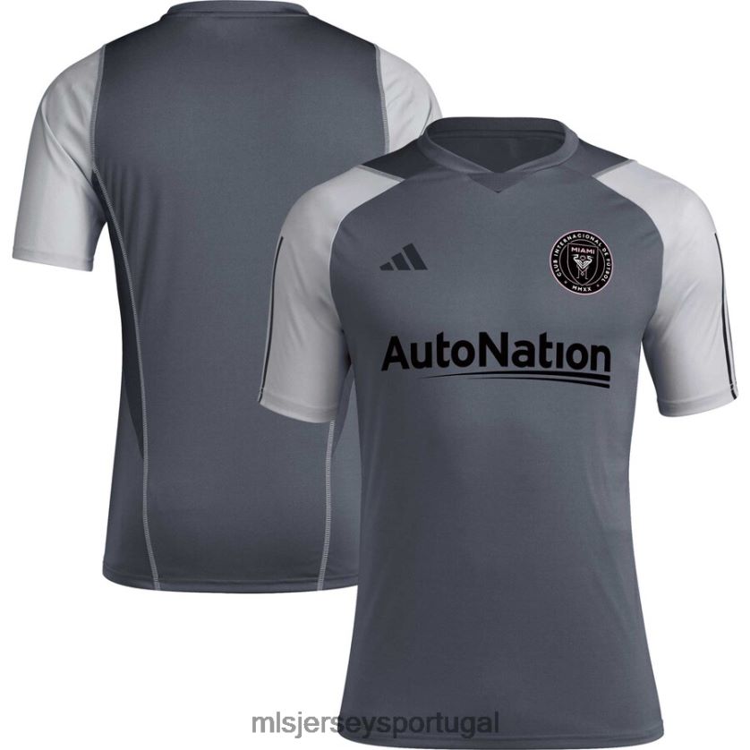 camisa inter miami cf adidas grey 2023 on-field training jersey homens MLS Jerseys T2BX44466