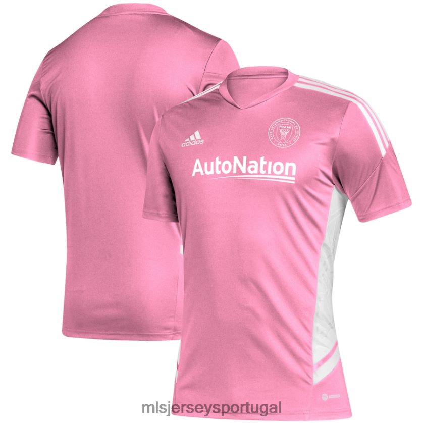 camisa inter miami cf adidas rosa/branco camisa de treino de futebol homens MLS Jerseys T2BX44324
