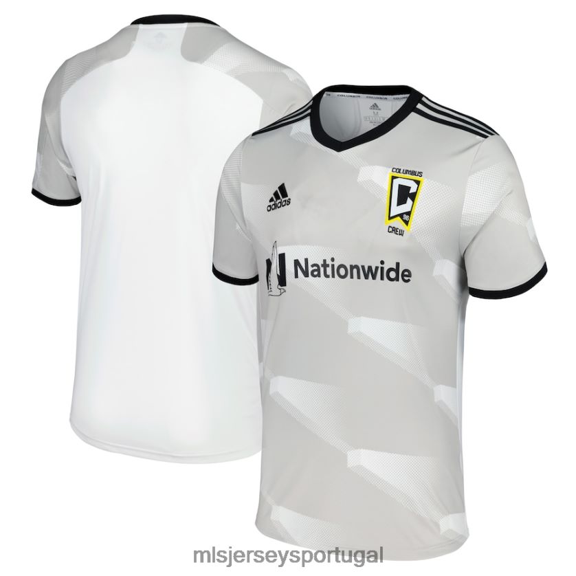 camisa columbus tripulação adidas branco 2022 gold standard réplica camisa em branco homens MLS Jerseys T2BX44369