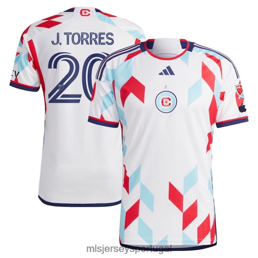 camisa chicago fire jairo torres adidas white 2023 a kit for all authentic player jersey homens MLS Jerseys T2BX441299