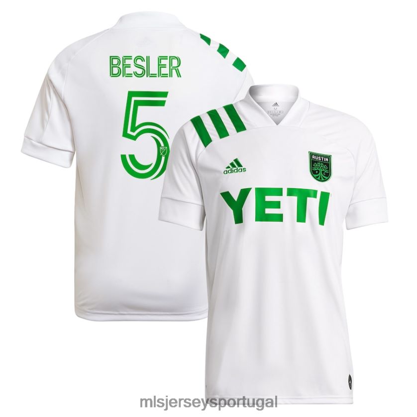 camisa austin fc matt besler adidas branco 2021 lendas réplica camisa homens MLS Jerseys T2BX441449