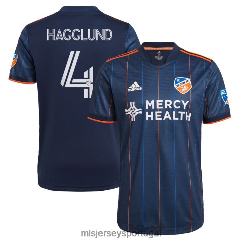 camisa fc cincinnati nick hagglund adidas navy 2021 the dynamic kit authentic player jersey homens MLS Jerseys T2BX44507