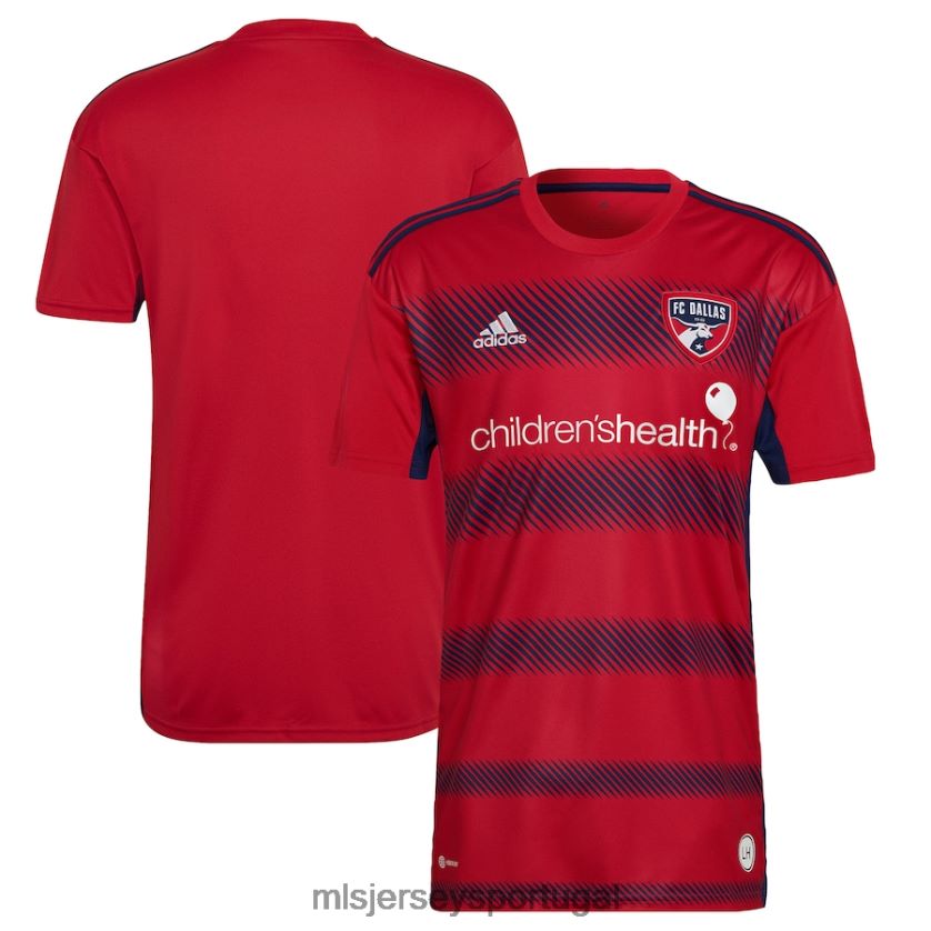camisa fc dallas adidas red 2023 crescendo kit replica jersey homens MLS Jerseys T2BX44796