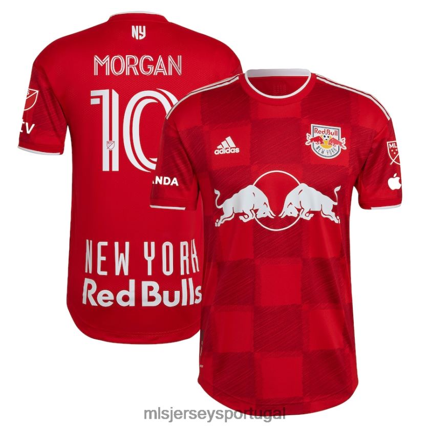 camisa nova york red bulls lewis morgan adidas red 2023 1ritmo authentic player jersey homens MLS Jerseys T2BX441065