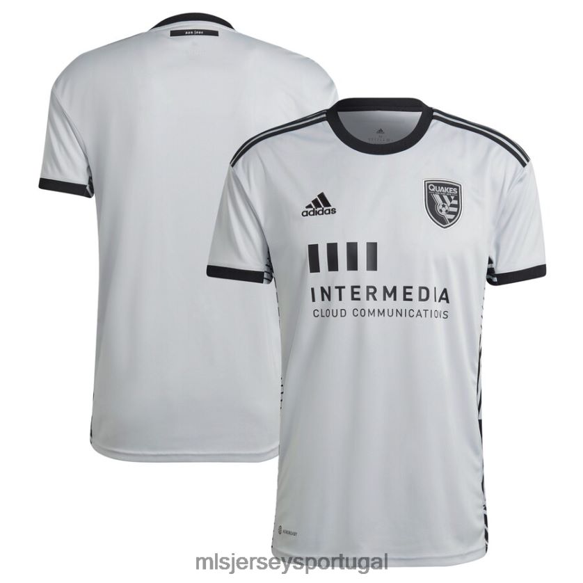 camisa san jose terremotos adidas cinza 2022 the creator kit réplica camisa em branco homens MLS Jerseys T2BX44343