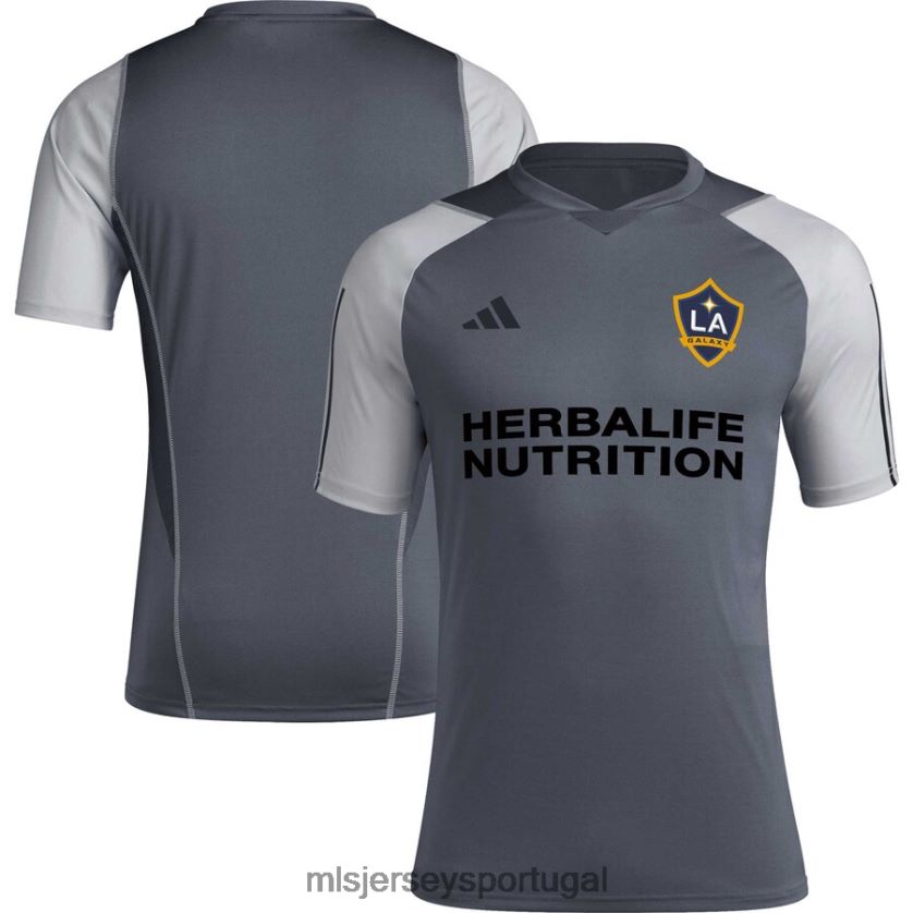 camisa la galaxy adidas camisa de treinamento on-field cinza 2023 homens MLS Jerseys T2BX44184