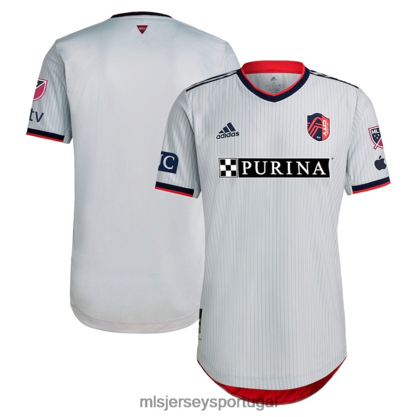 camisa rua. louis city sc adidas grey 2023 the spirit kit authentic jersey homens MLS Jerseys T2BX4419