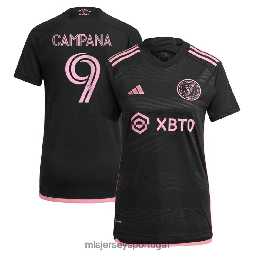 camisa inter miami cf leonardo campana adidas black 2023 la noche replica player jersey mulheres MLS Jerseys T2BX44821