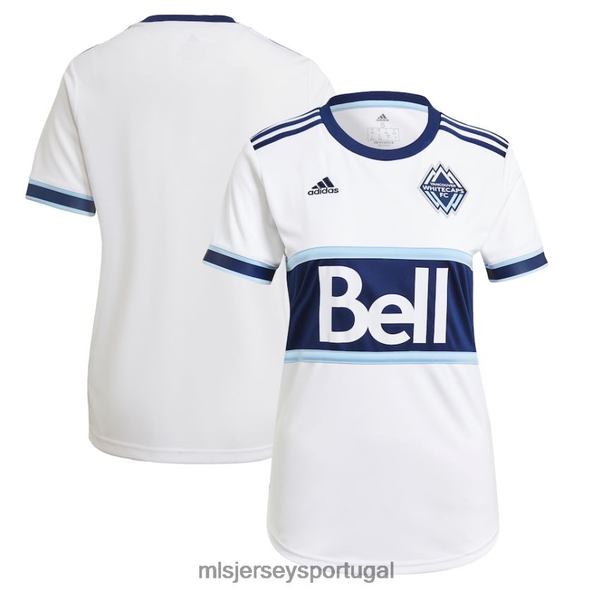 camisa vancouver whitecaps fc adidas white 2021 réplica camisa primária mulheres MLS Jerseys T2BX441136