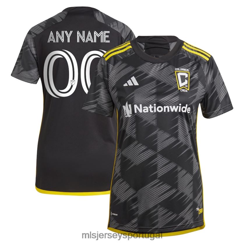 camisa columbus crew adidas black 2023 speed kit réplica camisa personalizada mulheres MLS Jerseys T2BX44269