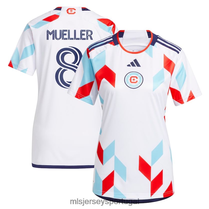 camisa chicago fire chris mueller adidas white 2023 a kit for all replica player jersey mulheres MLS Jerseys T2BX441019