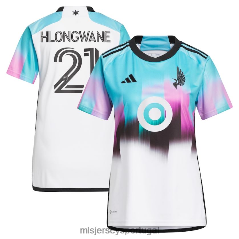 camisa minnesota united fc bongokuhle hlongwane adidas branco 2023 the Northern Lights kit replica jersey mulheres MLS Jerseys T2BX441046