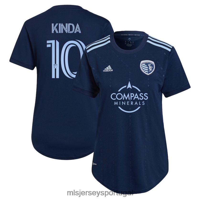 camisa sporting kansas city gadi kinda adidas blue 2022 state line 3.0 replica player jersey mulheres MLS Jerseys T2BX441379
